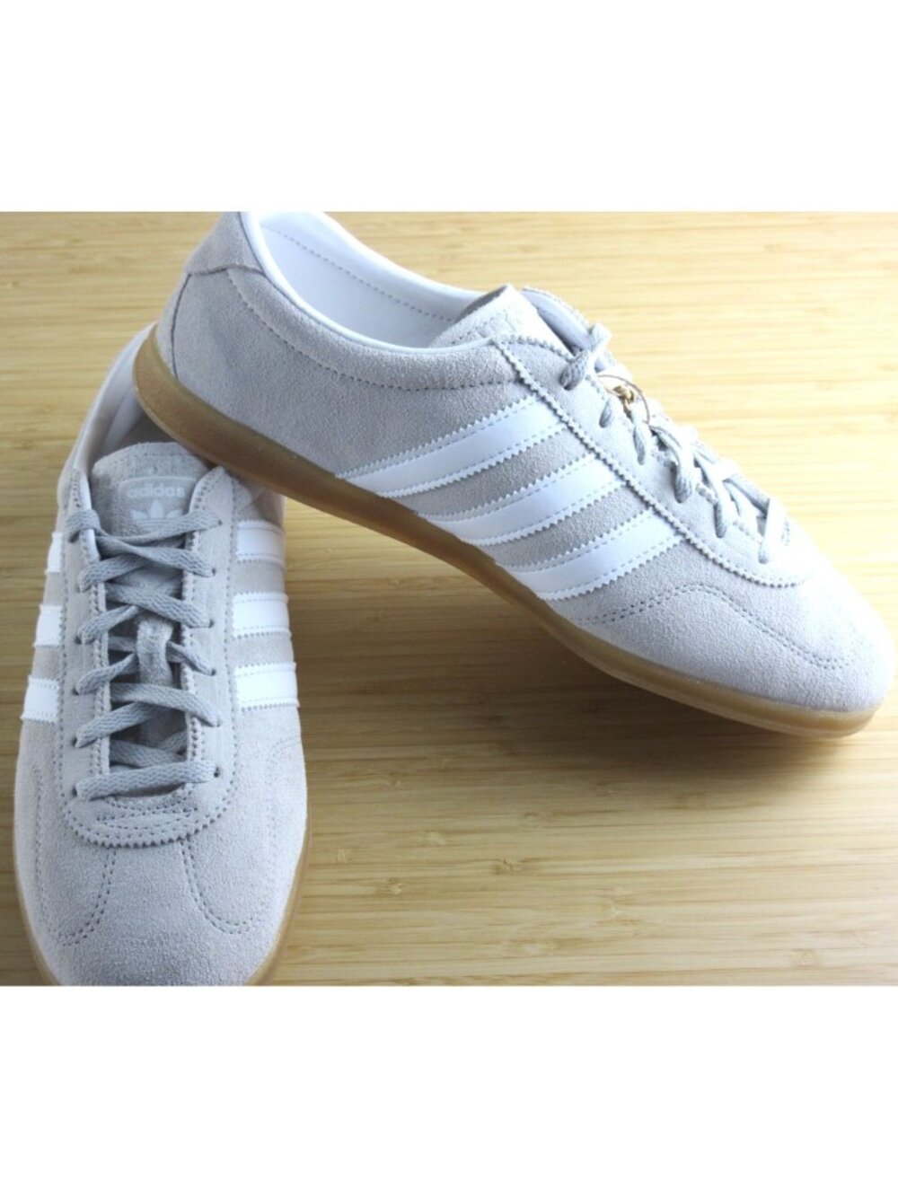 Adidas Women's Gazelle Lo Pro Suede Shoes Grey Cloud White Sizes NIB JS4516 - Picture 5 of 8